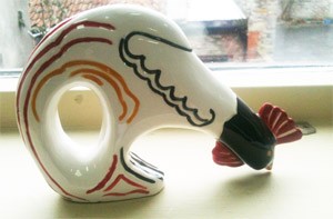 Jungle Fowl - glazed ceramic