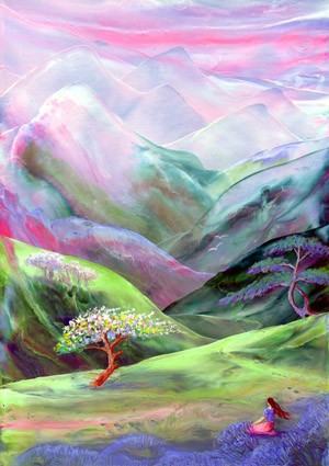 Spirit of Spring 3 - giclee on stretched canvas