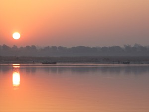 Sunset over Ganga - Kashi, India