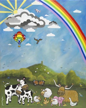 Balloon Rainbow (portrait) - giclee print