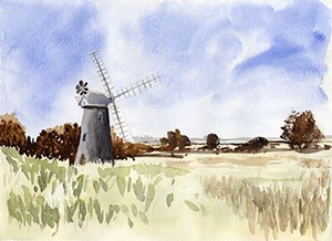 Windmill - A3 giclee print