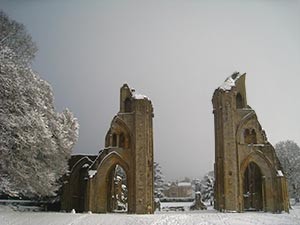 Wintertime in the Abbey - Giclee Print