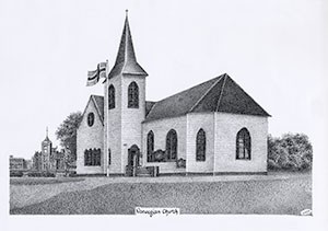 Norwegian Church - Giclee Print