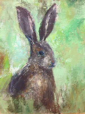 Rabbit, Original acrylic on canvas